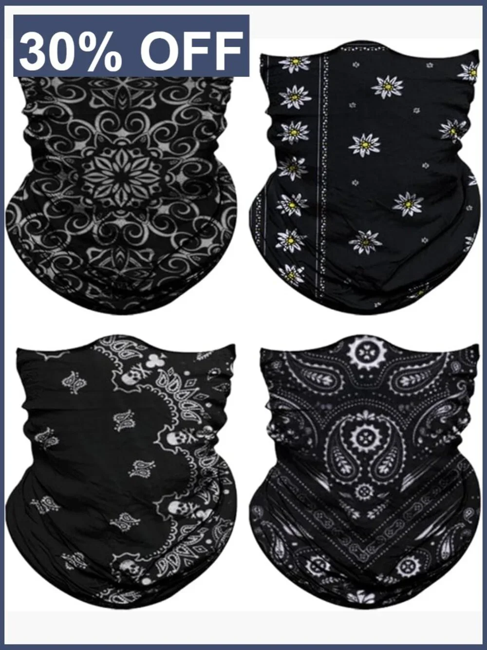 Neck Gaiter Face Mask Head Wrap Balaclava Headband Magic Scarf